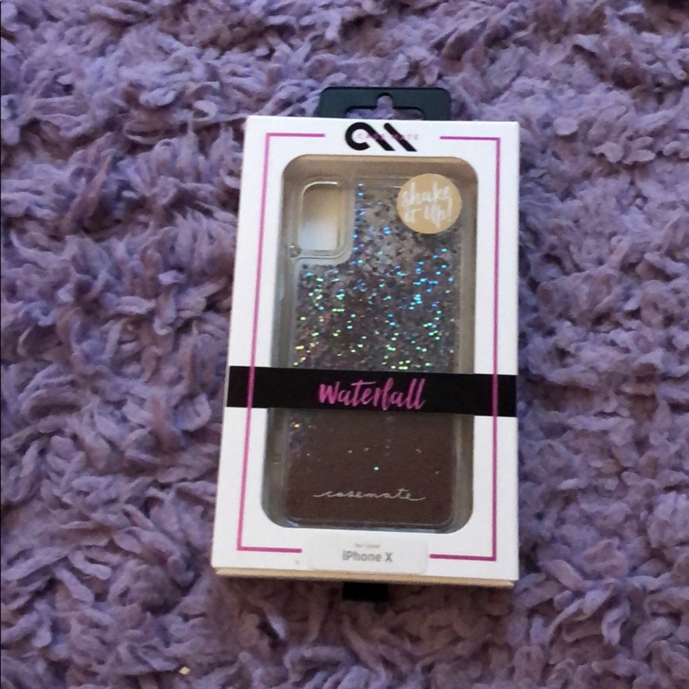 IPhone X glitter case